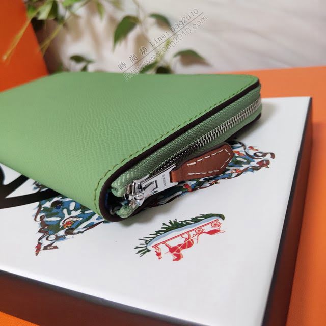 Hermes女包 愛馬仕拉鏈錢包 外進口Epsom皮 Hermes2020新款女錢包  am2038